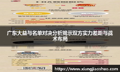 广东大益与名单对决分析揭示双方实力差距与战术布局